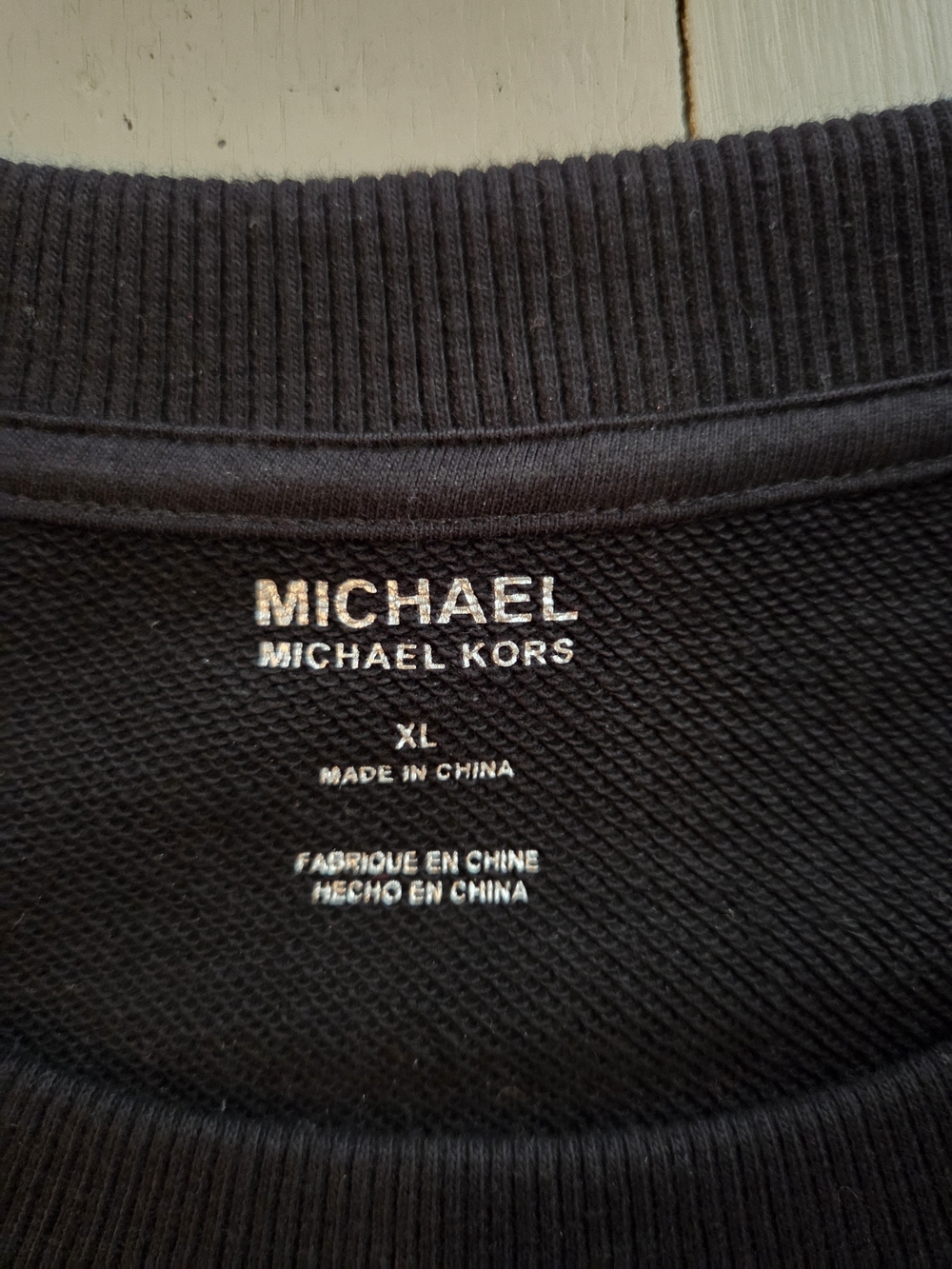 Michael Kors Black Logo Crewneck Sweatshirt - Picture 3 of 3